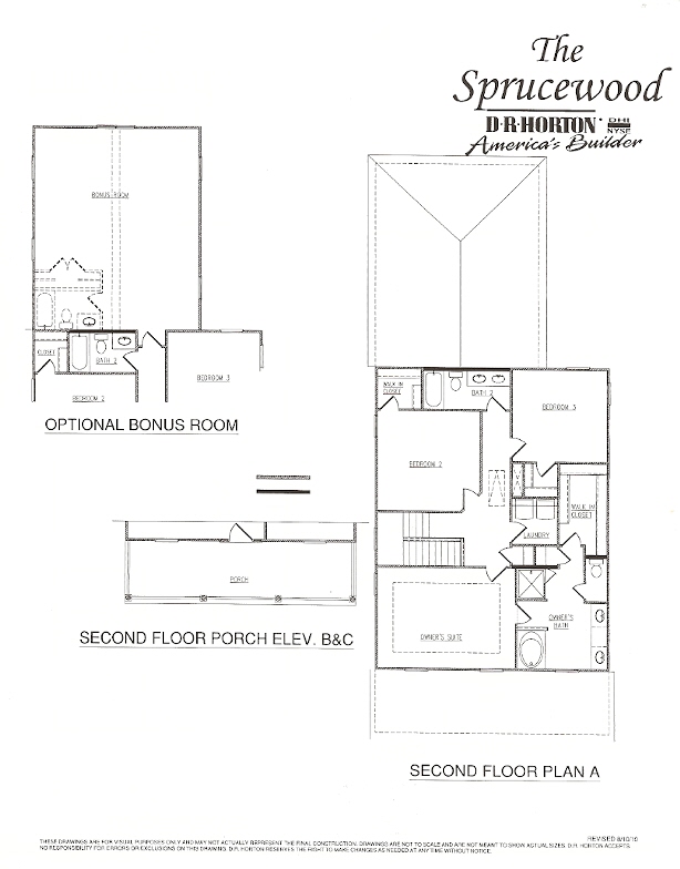 DR Hortons Sprucewood Floorplan